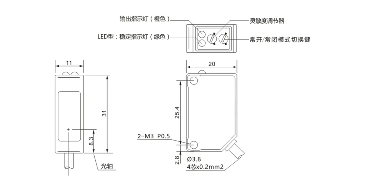 背景抑制型传感器(els、elt系列)